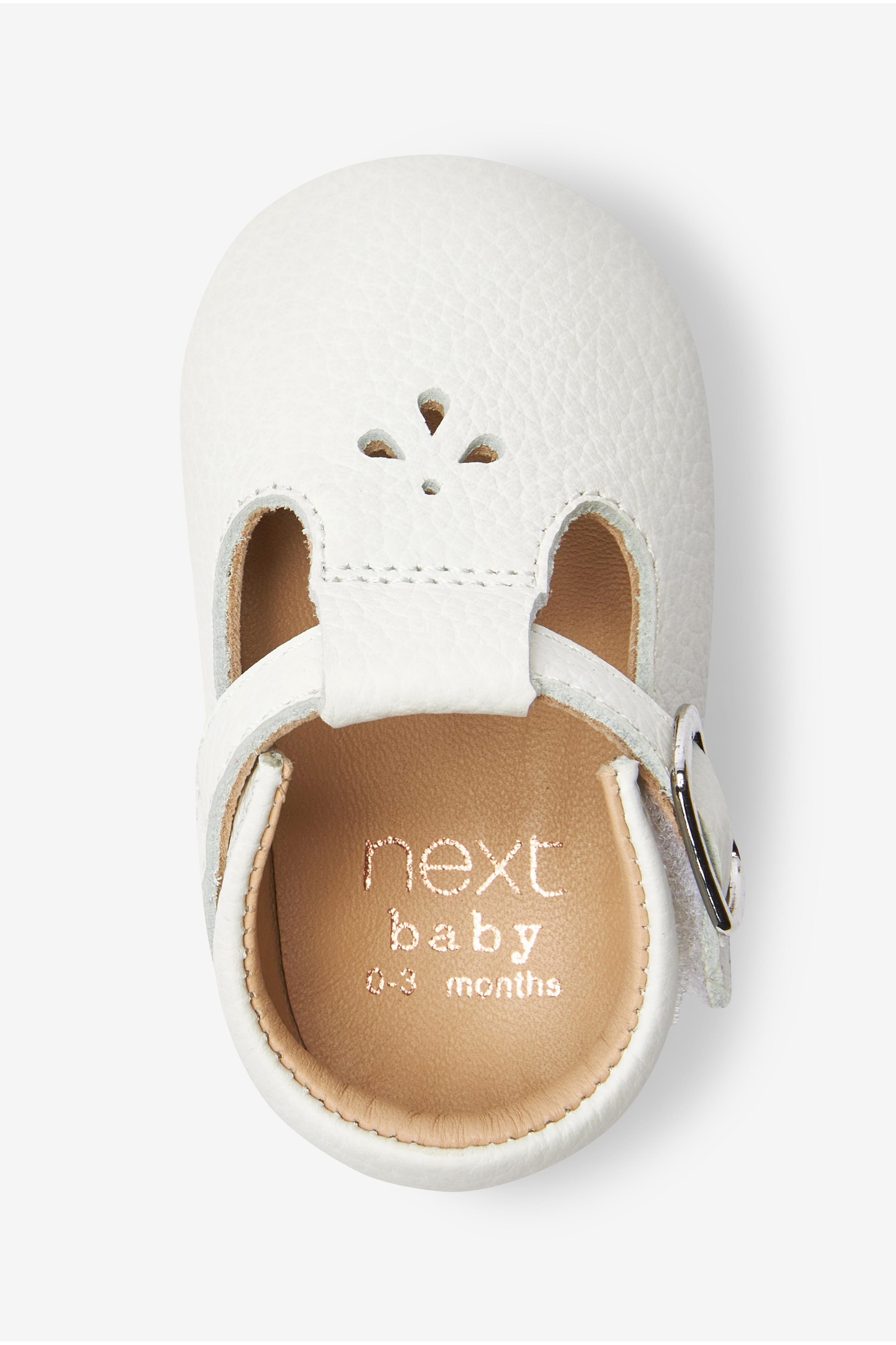 Leather T-Bar Baby Shoes (0-18mths)