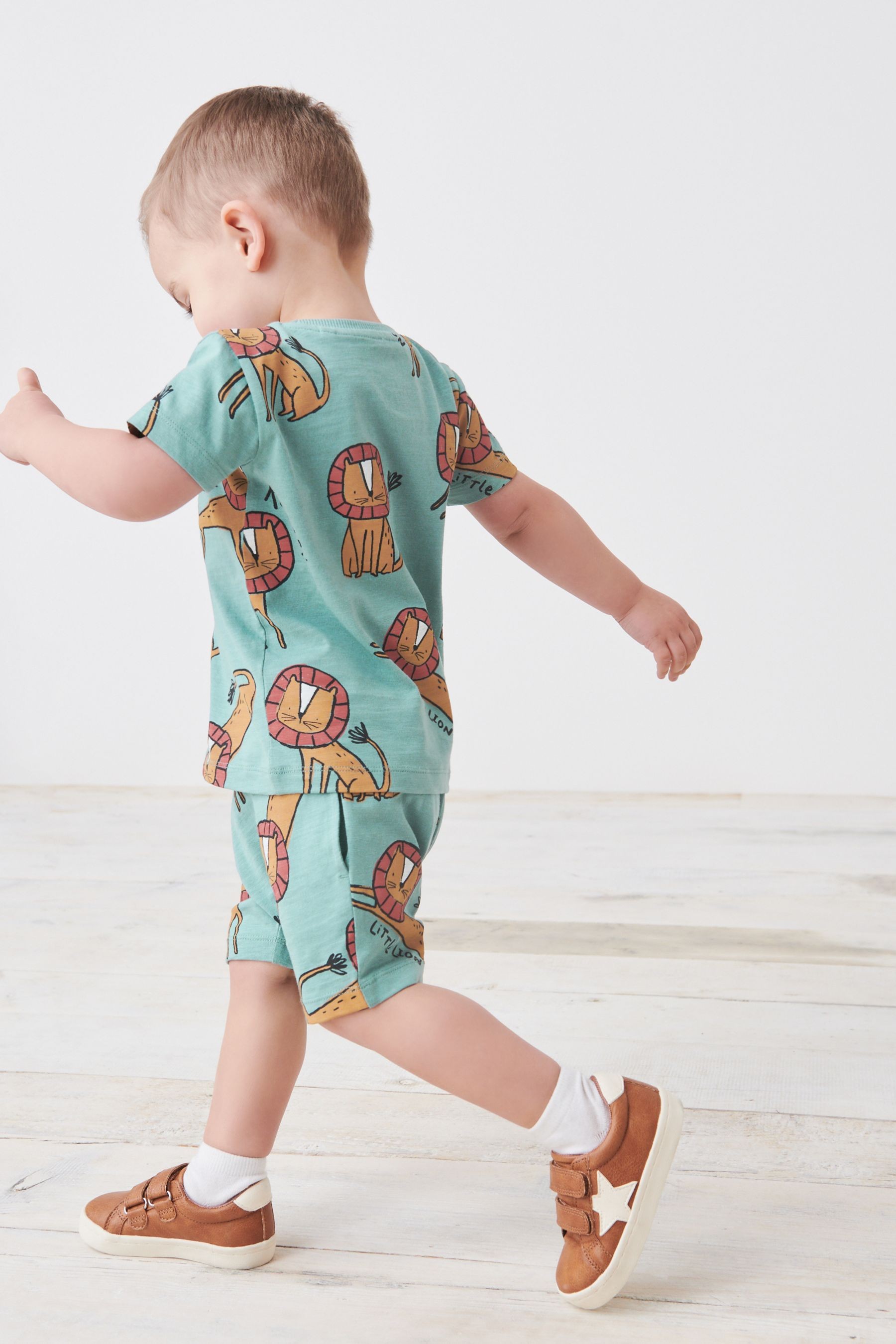 All Over Printed T-Shirt and Shorts Set (3mths-7yrs)