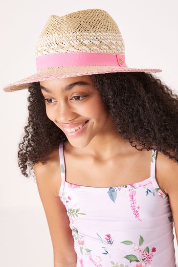 Lipsy Straw Fedora Hat Older