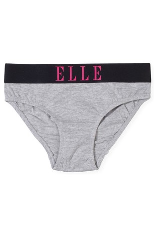 ELLE Pink Logo Deep Elastic Briefs 3 Pack