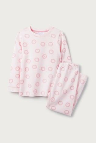 The White Company Pink Lion Print Pyjamas