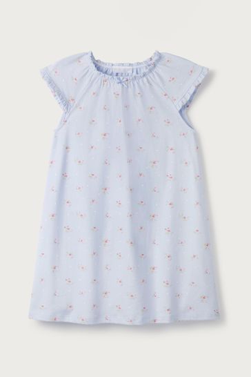 The White Company Blue Anastasia Floral Nightie