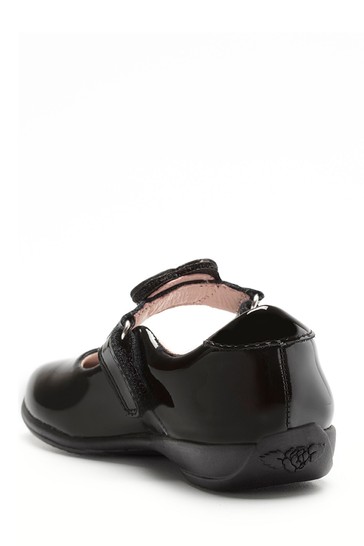 Lelli Kelly Black Patent Heart Shoes