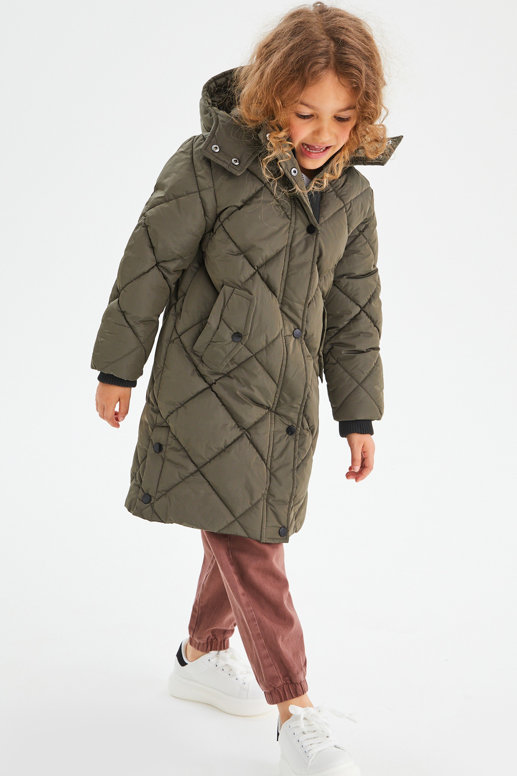 Shower Resistant Quilted Padded Coat (3-16yrs)