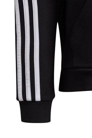 adidas 3 Stripe Zip Through Hoodie