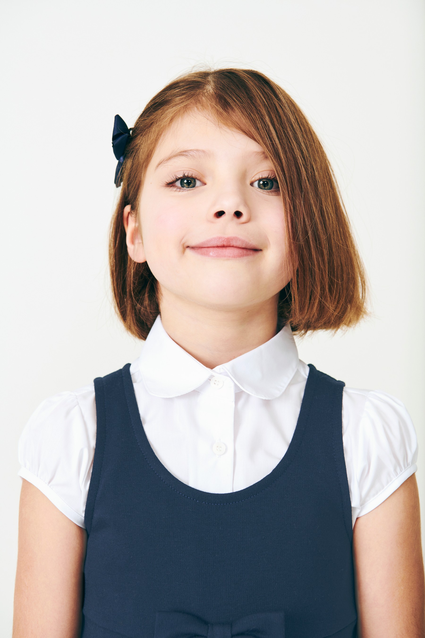 Jersey Bow School Pinafore (3-14yrs)