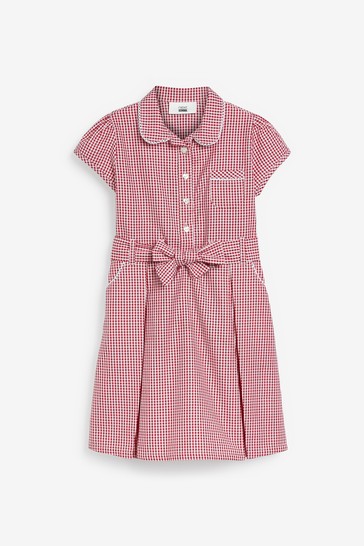 Gingham School Dress Set (3-14yrs)