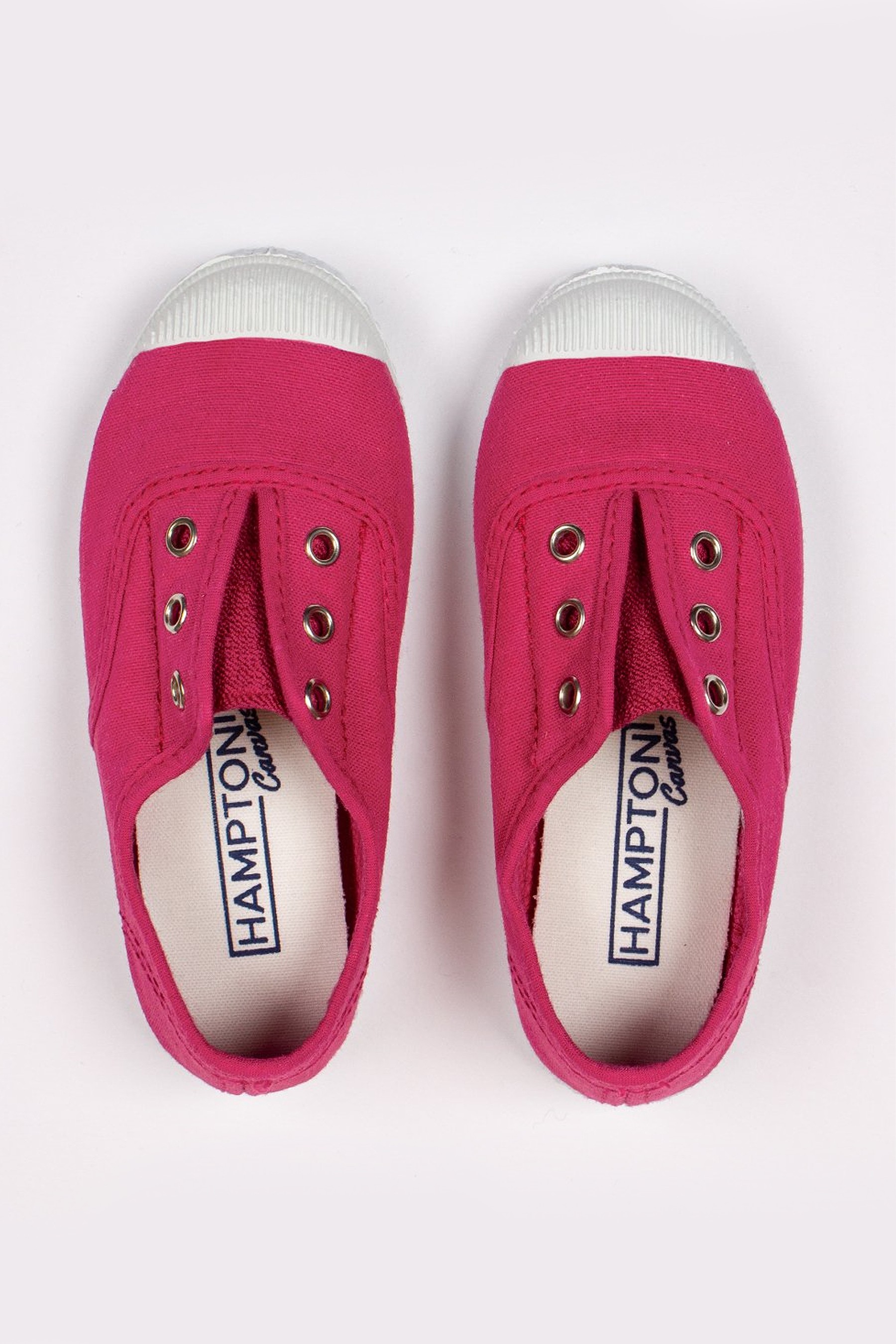 Trotters London Raspberry Plum Canvas Shoes