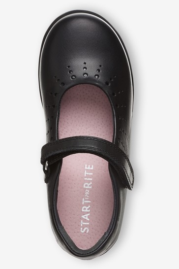 Start-Rite Black Leather Mary Jane Smart School Shoes