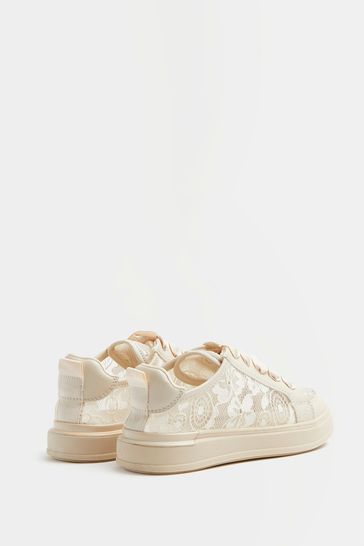 River Island White Og Ks Lace Plim Shoes