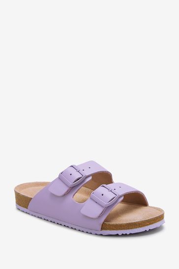 Double Buckle Corkbed Sandals Standard Fit (F)