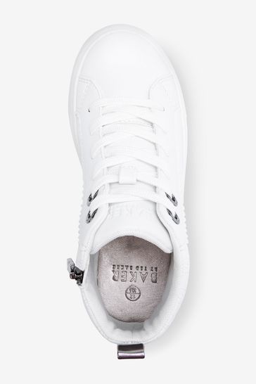 حذاء Baker by Ted Baker White High Top Trainers