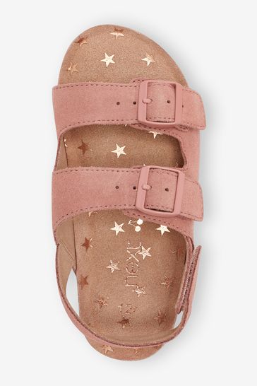 Double Buckle Corkbed Sandals Standard Fit (F)