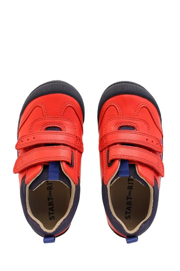 Start-Rite Red Tickle Leather Junior Trainers