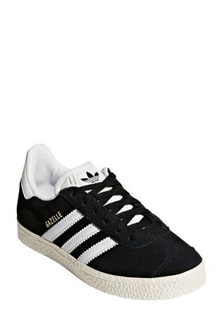 حذاء رياضي أسود دانتيل Gazelle من adidas Originals