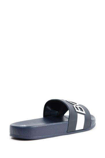 BOSS Navy Blue Logo Sliders