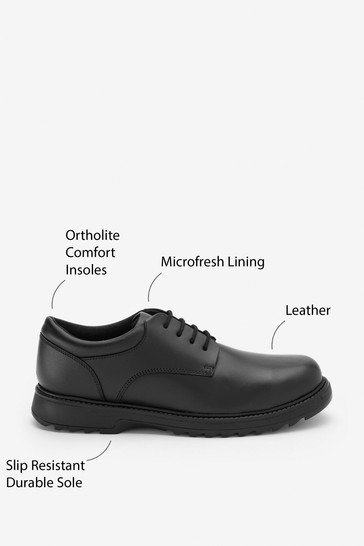 Leather Lace-Up Shoes