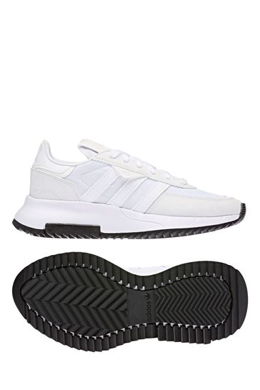 حذاء رياضي أبيض دانتيل Retropy Youth من adidas Originals