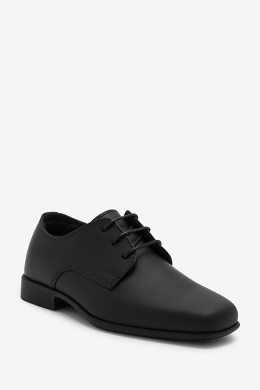 Leather Derby Lace-Up Shoes