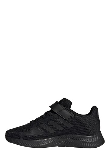 adidas Black RunFalcon Youth & Junior Strap Trainers