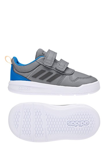 adidas Tensaur Infant Grey Strap Trainers