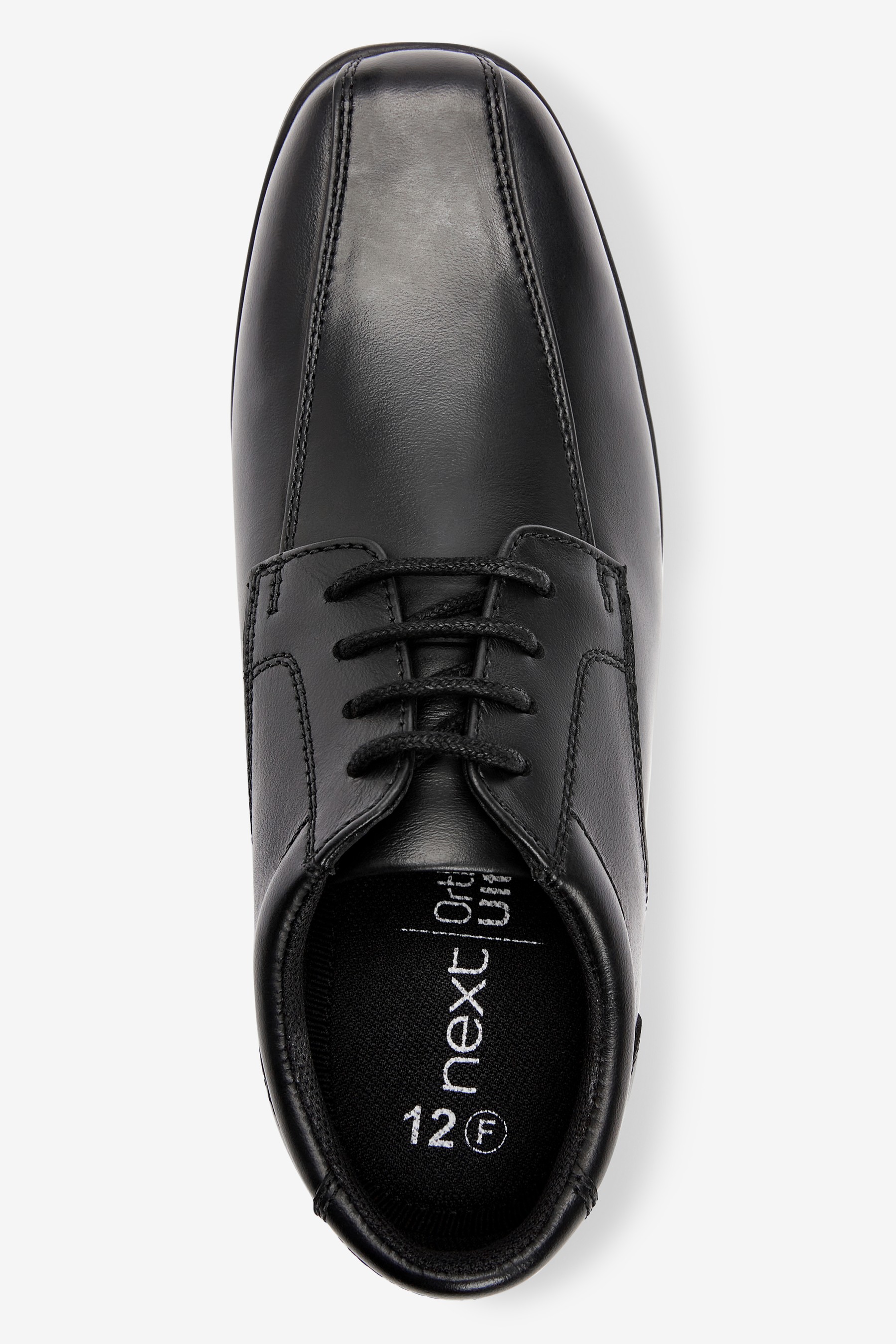 School Leather Lace-Up Shoes Wide Fit (G)