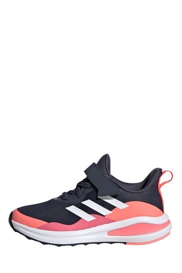 adidas Black FortaRun Youth & Junior Strap Trainers