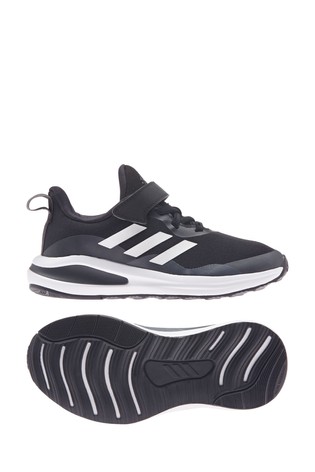 adidas Black FortaRun Youth + Junior Trainers