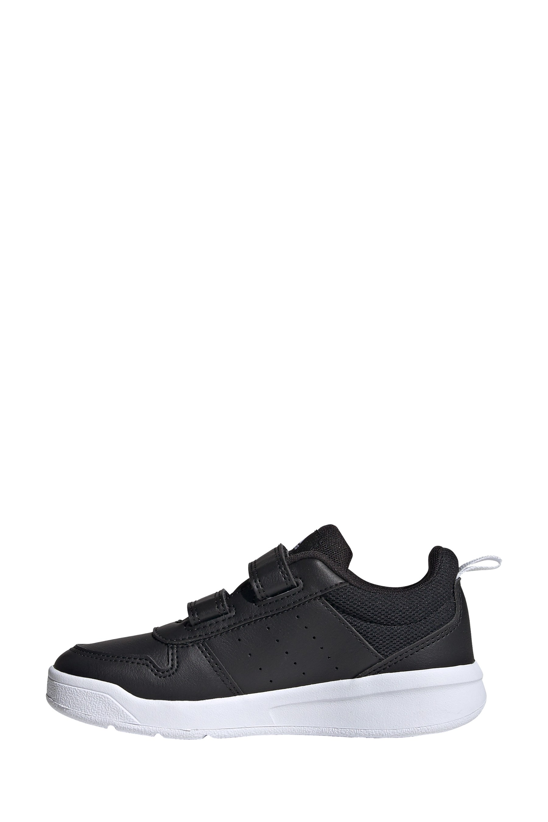 adidas Black/White Tensaur Youth & Junior Velcro Trainers