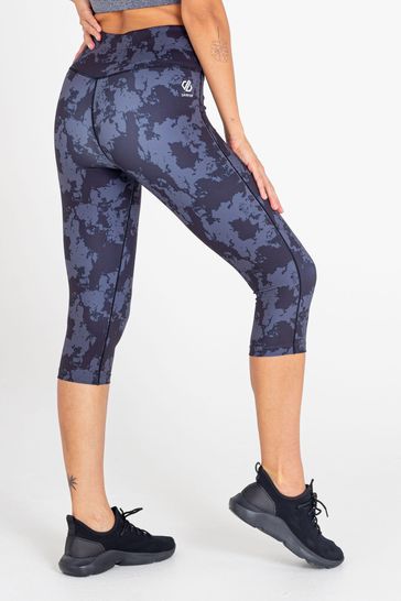 Dare 2b Laura Whitmore Edit Influential Black 3/4 Recycled Running Leggings