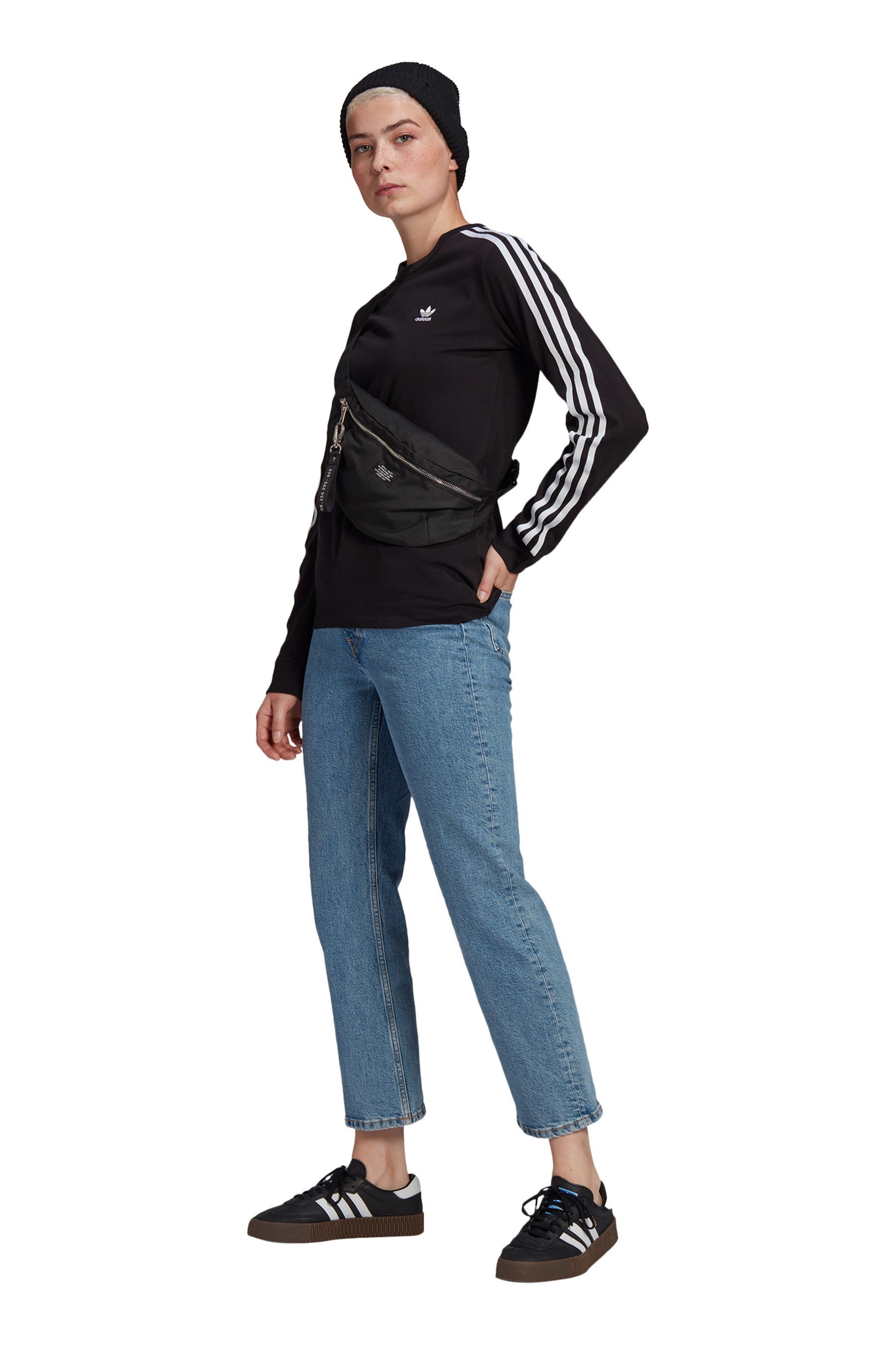 adidas Originals 3 Stripe Long Sleeved T-Shirt