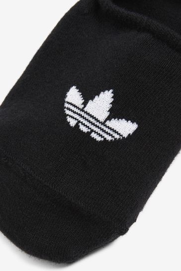 adidas Originals Adults Black No Show Socks Three Pack