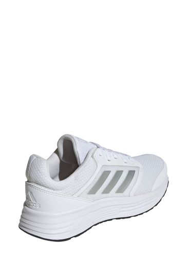 adidas White Galaxy 5 Trainers