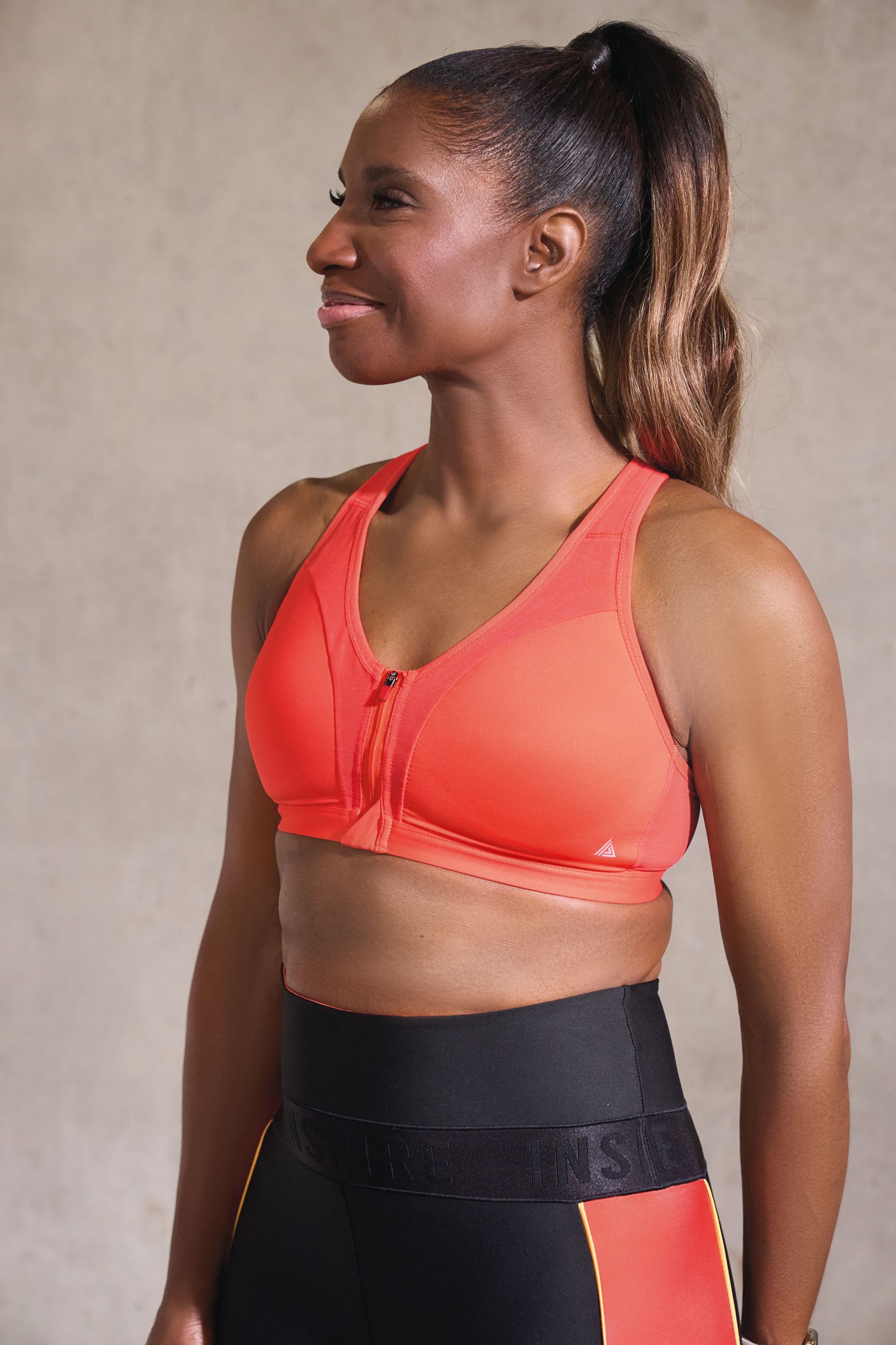 Next Active Sports High Impact Zip Front Bra