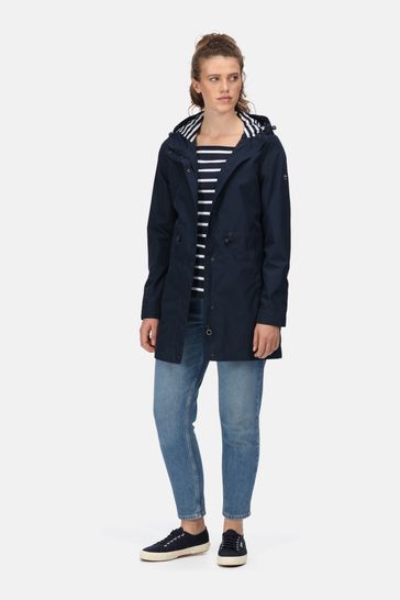 Regatta Blakesleigh Blue Longline Waterproof Jacket