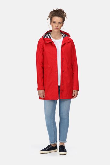 Regatta Blakesleigh Red Longline Waterproof Jacket