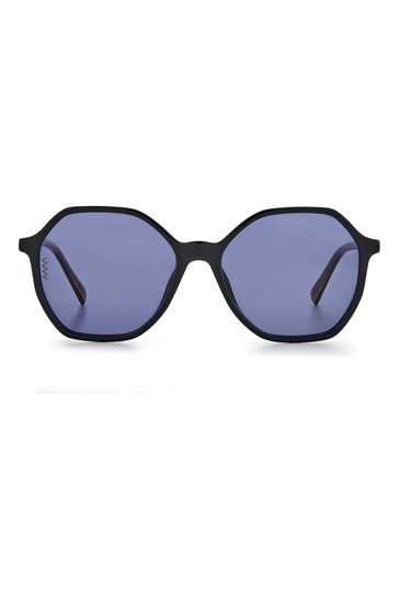 M by Missoni Black Hexagonal Frame Sunglasses