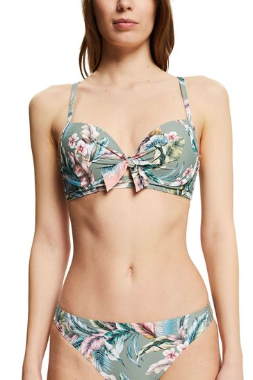 Esprit Light Khaki Green Underwire Bikini Top