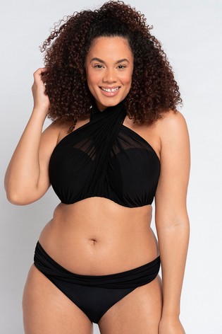 Curvy Kate Black Wrapsody Bandeau Bikini