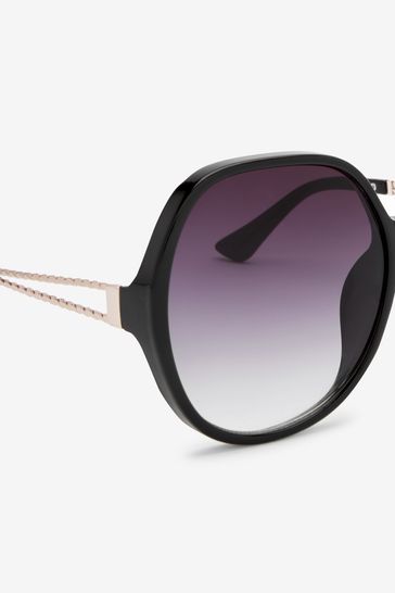 Oversized Round Frame Sunglasses