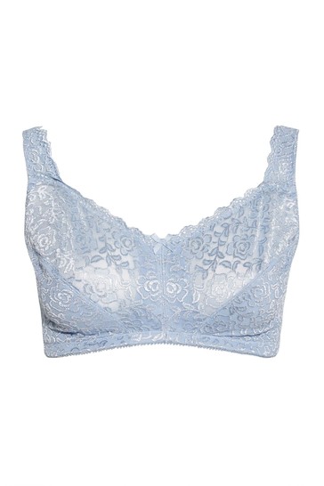 Yours Curve Hi Shine Lace Non-Wired Bra