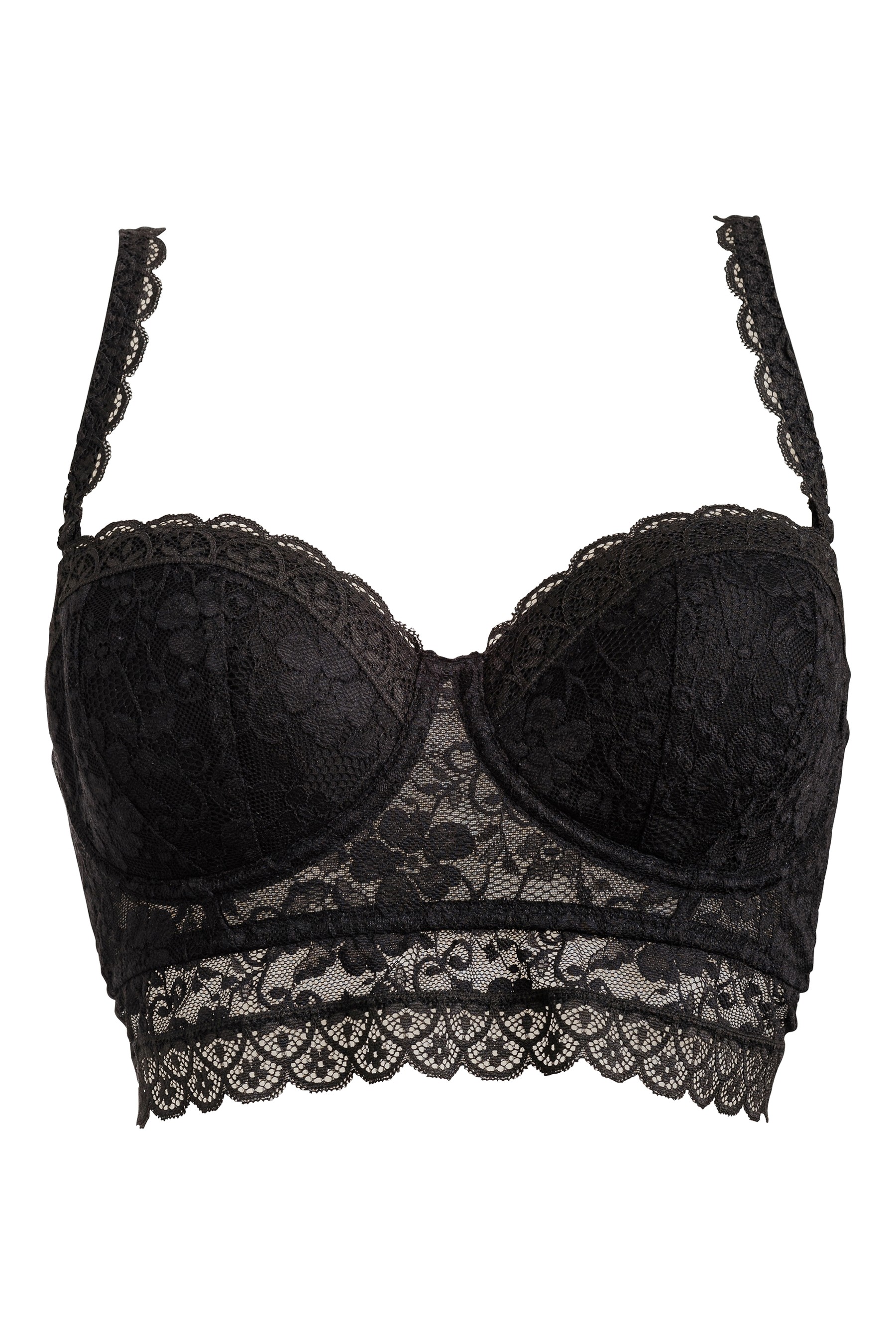 Pour Moi Rebel Strapless Lace Longline Bra