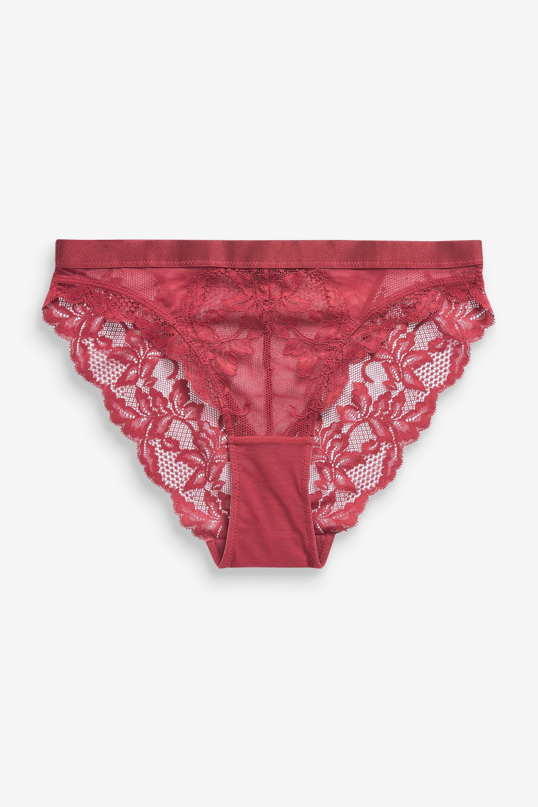 Lace Knickers 2 Pack High Leg