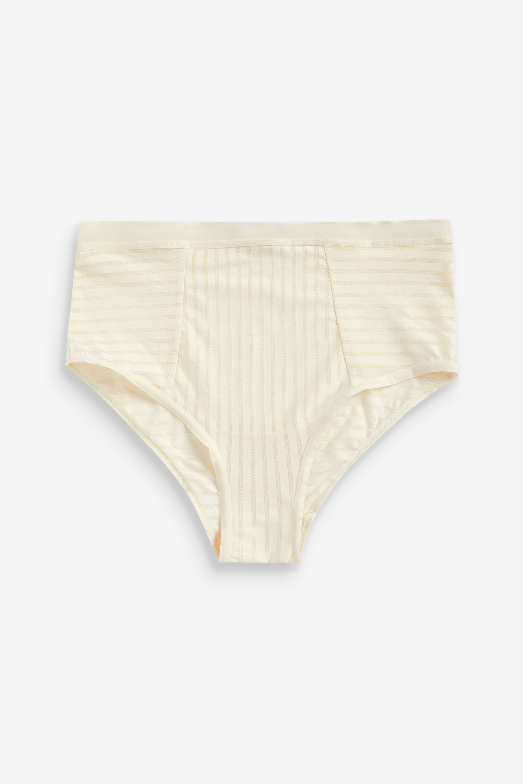 Stripe High Waist Knickers 2 Pack High Rise