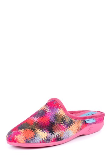 Lunar Pink Fire Mule Slippers