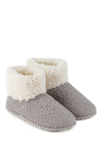 Totes Isotoner Ladies Bobble Boot Slippers