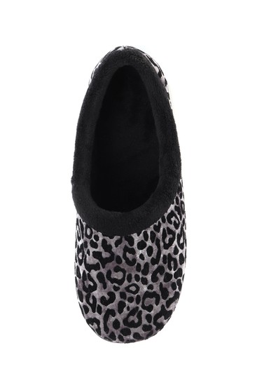 Pavers Ladies Leopard Print Full Slippers