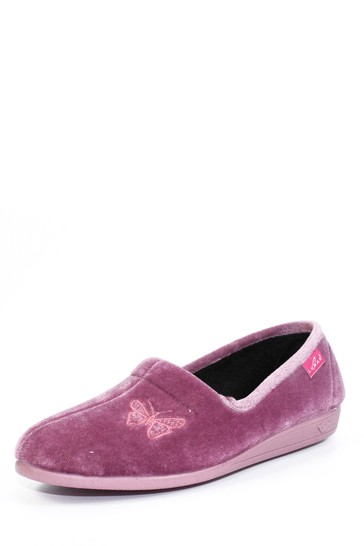 Lunar Pink Butterfly Slippers