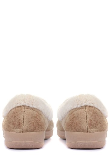 Pavers Natural Ladies Full Slippers