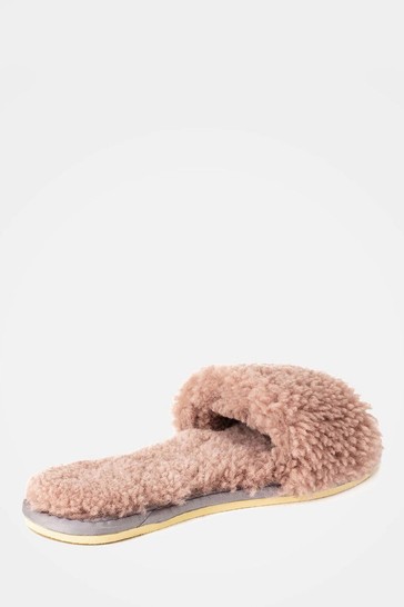 Celtic & Co. Pink Sheepskin Slides